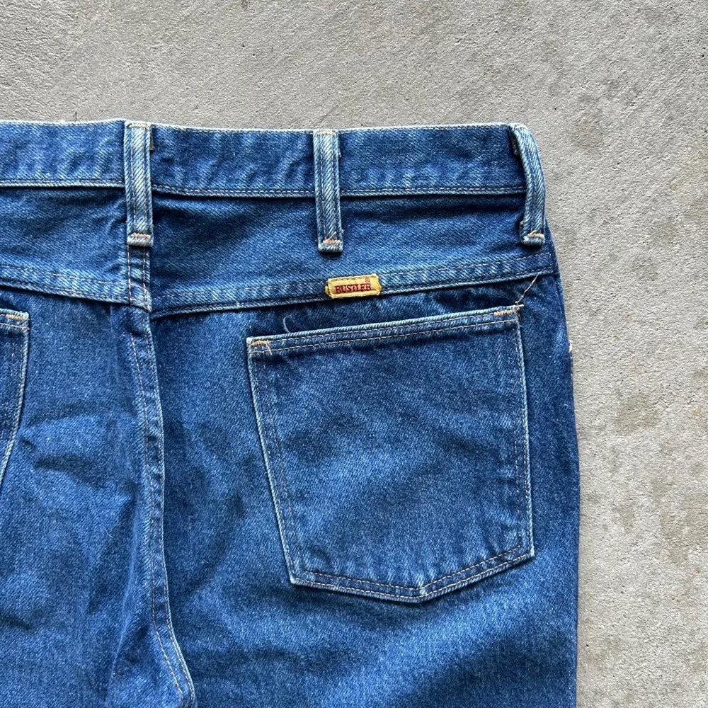 Vintage 70s Rustler Jeans‎ Size 36x30 Blue Medium Wash Denim Talon Zip USA Made